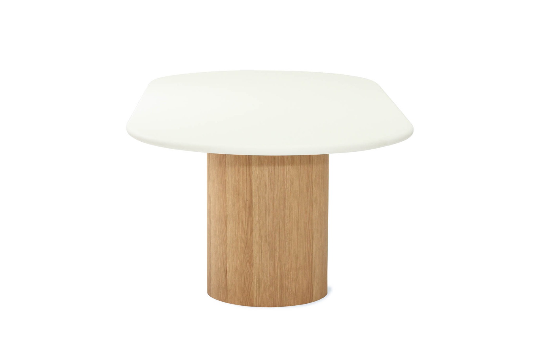 Harlow Oval Dining Table Natural Oak Base, Width 280cm x Depth 120cm x Height 76cm - Image 6
