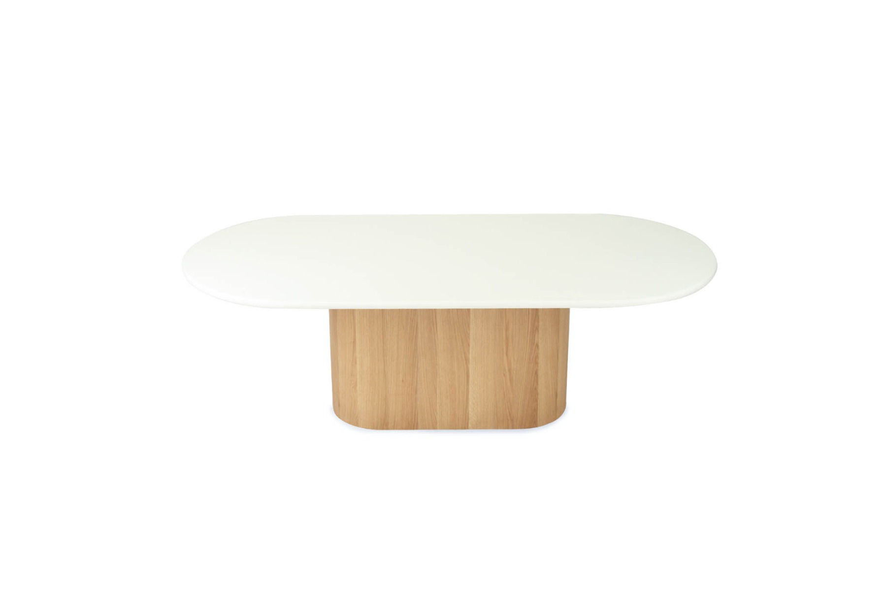 Harlow Oval Dining Table Natural Oak Base, Width 280cm x Depth 120cm x Height 76cm - Image 10
