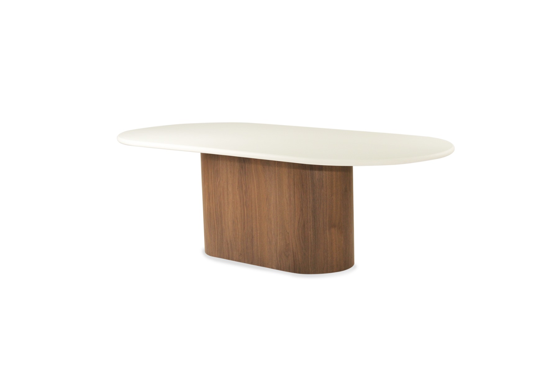 Harlow Oval Dining Table Walnut Base, Width 280cm x Depth 120cm x Height 76cm - Image 12
