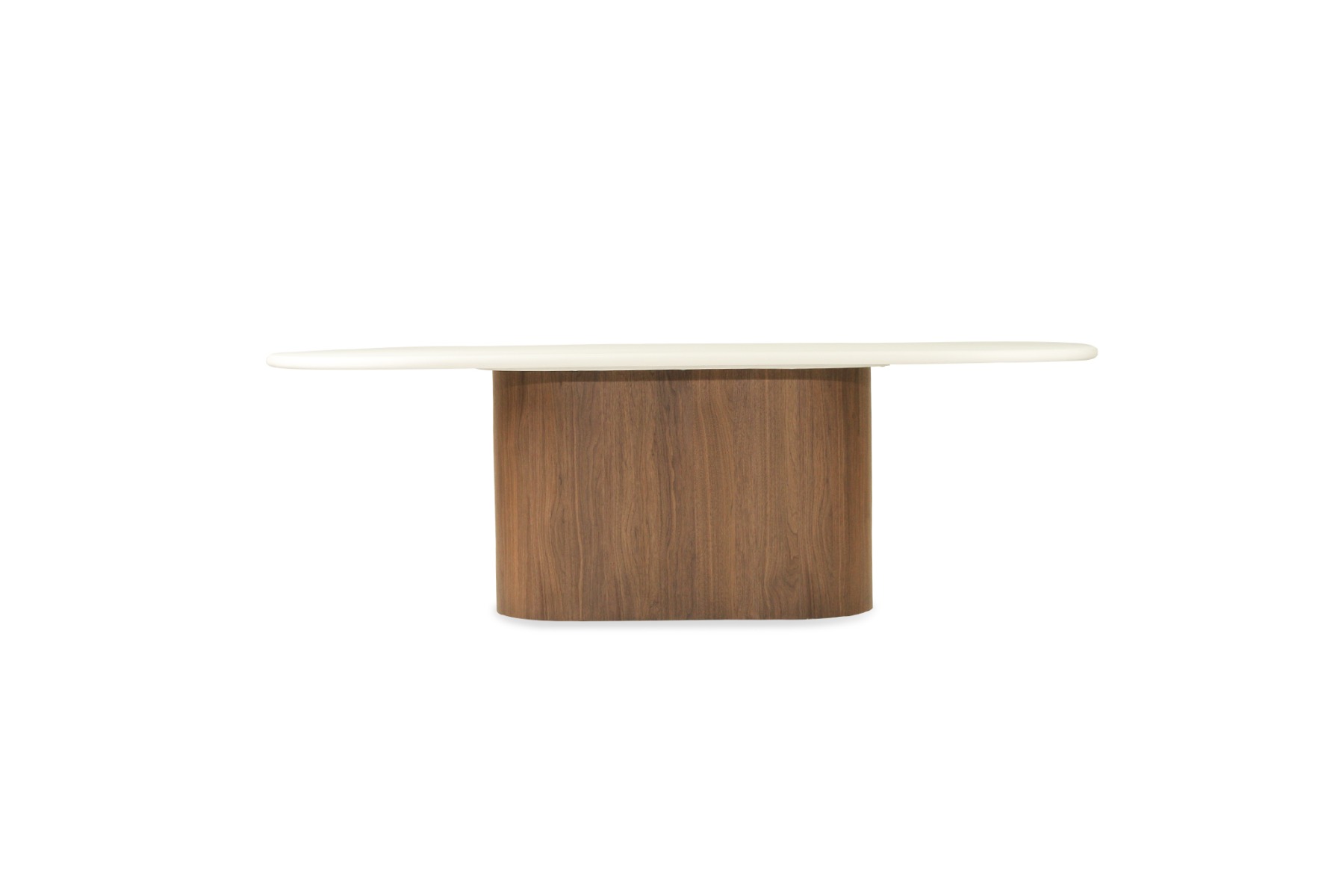 Harlow Oval Dining Table Walnut Base, Width 240cm x Depth 110cm x Height 76cm - Image 11