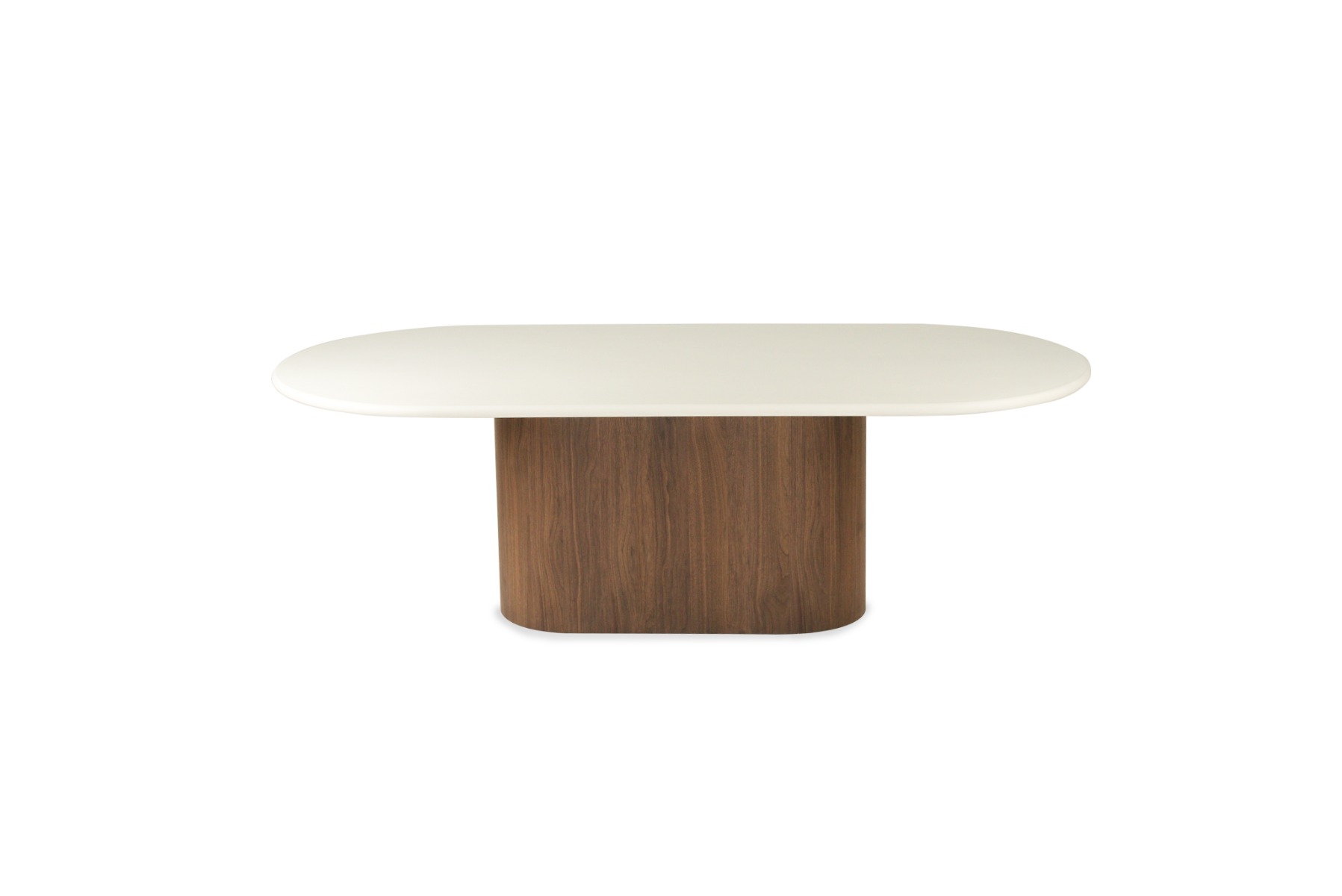 Harlow Oval Dining Table Walnut Base, Width 240cm x Depth 110cm x Height 76cm - Image 12