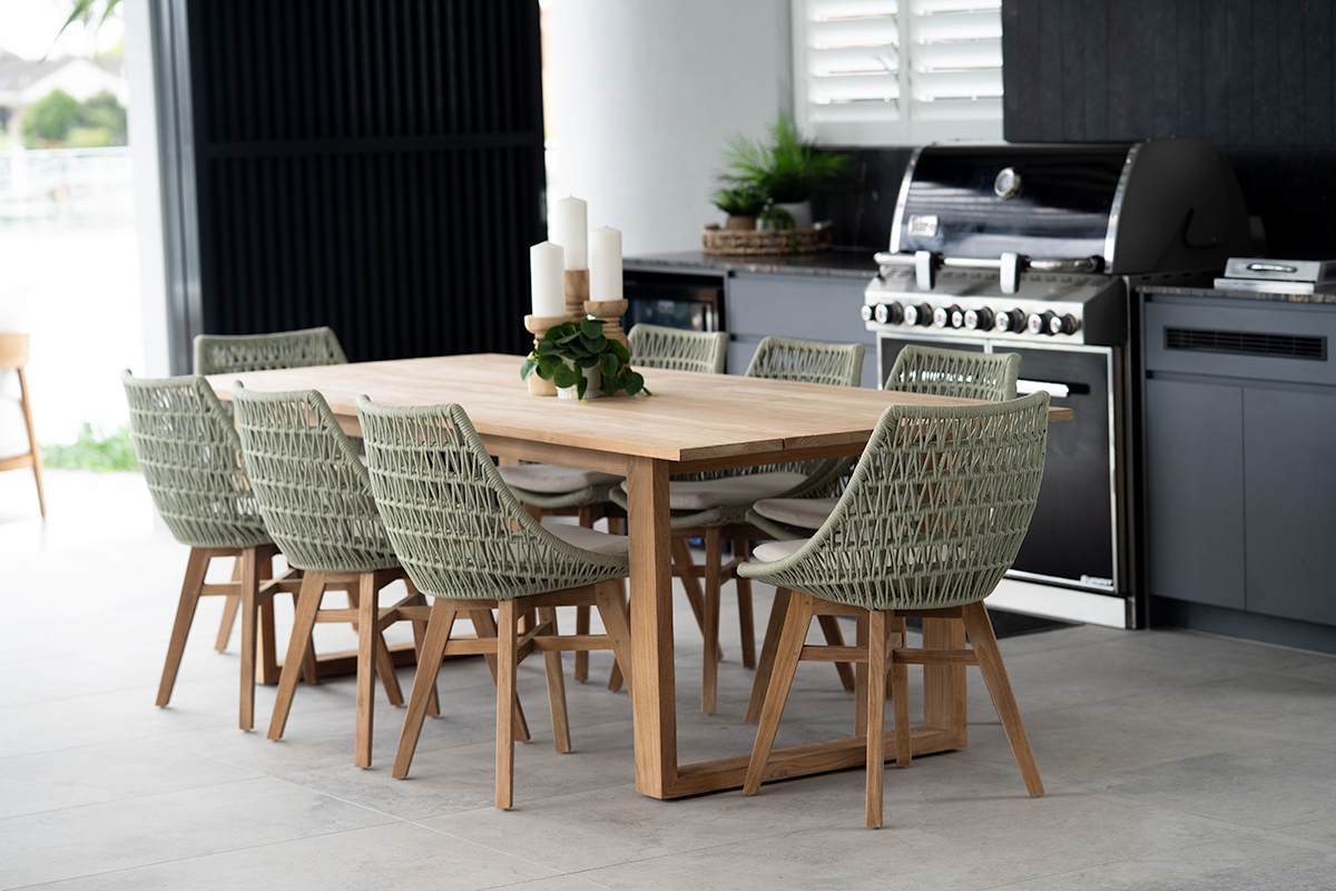 Avoca Outdoor Dining Table, L 240cm x W 100cm x H 76cm - Image 4