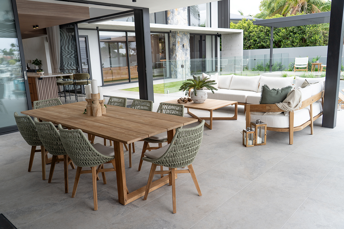 Avoca Outdoor Dining Table, L 240cm x W 100cm x H 76cm - Image 6