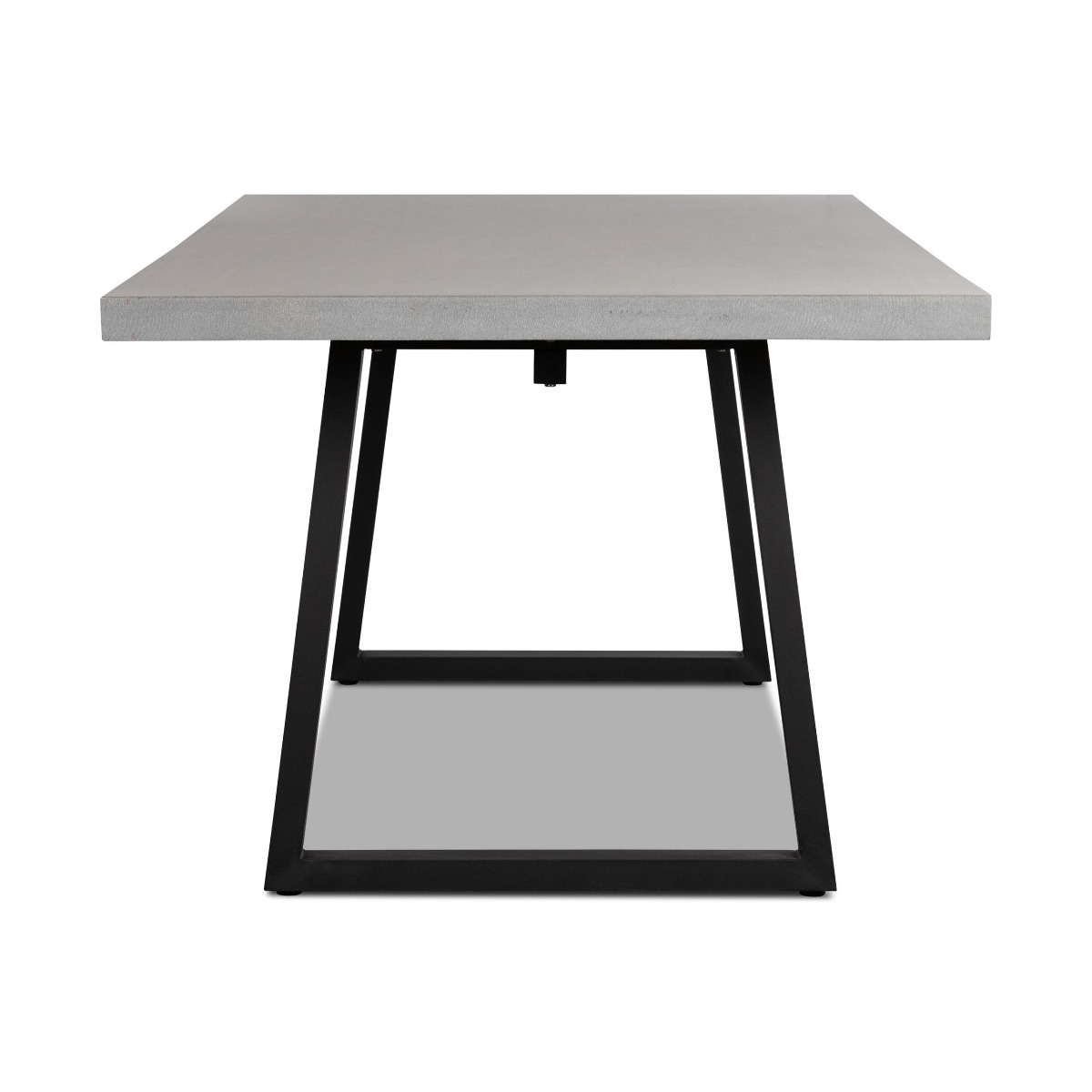 2.4m Sierra Elkstone Rectangular Dining Table – Pebble Grey with Black Powder-Coated Legs - Image 3