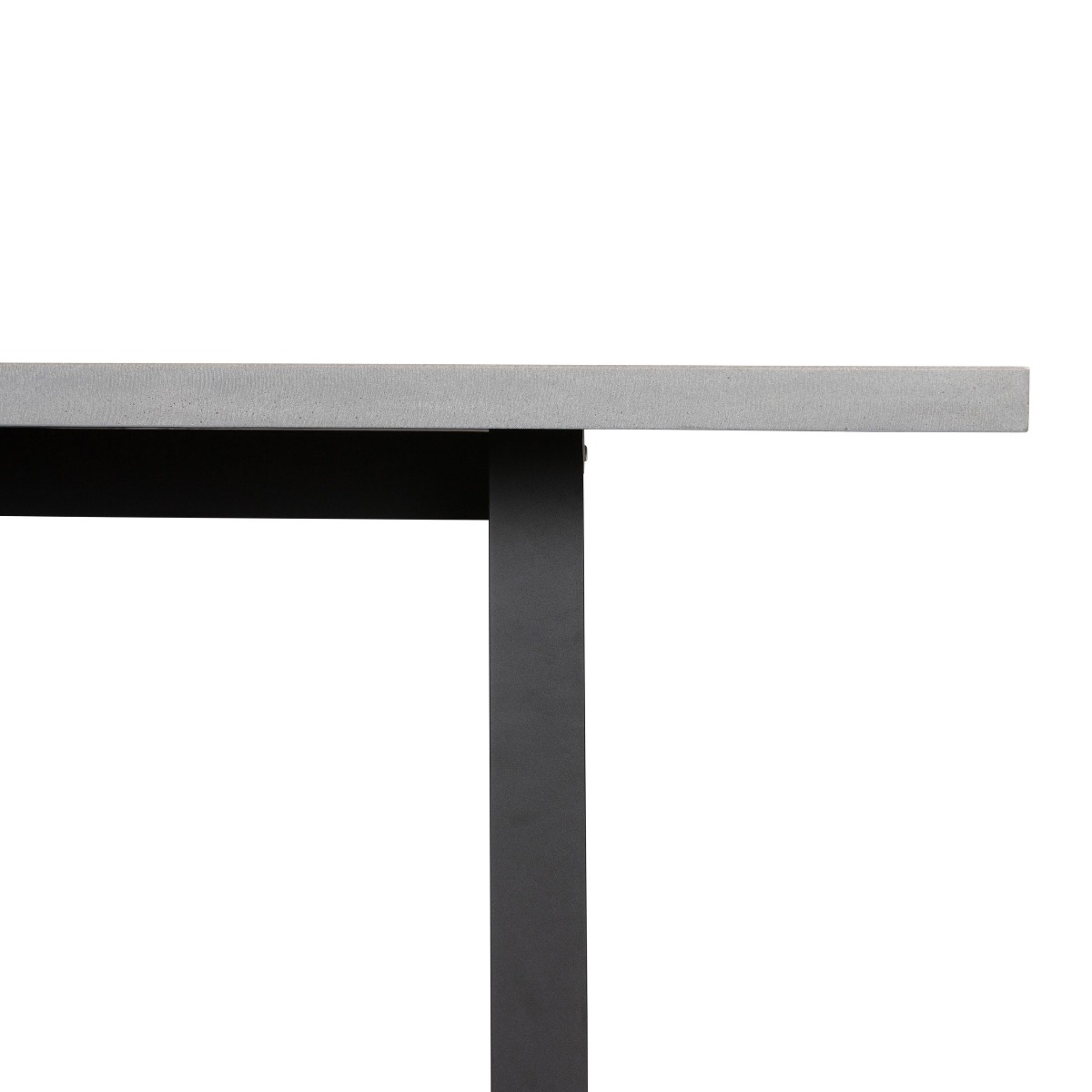 2.4m Sierra Elkstone Rectangular Dining Table – Pebble Grey with Black Powder-Coated Legs - Image 4
