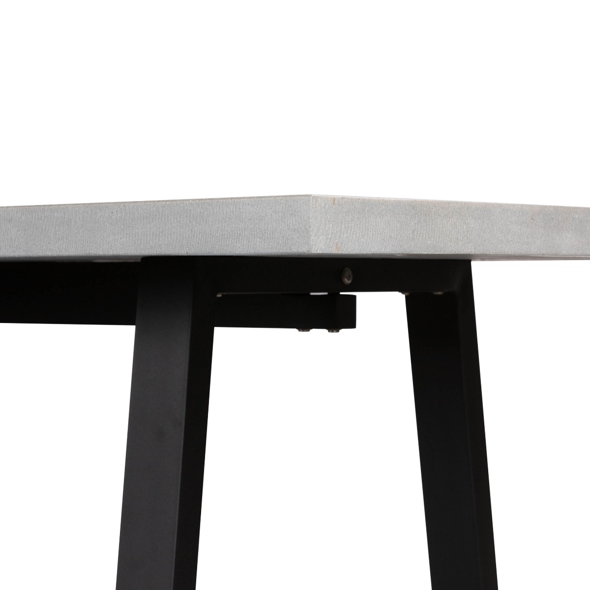 2.4m Sierra Elkstone Rectangular Dining Table – Pebble Grey with Black Powder-Coated Legs - Image 5