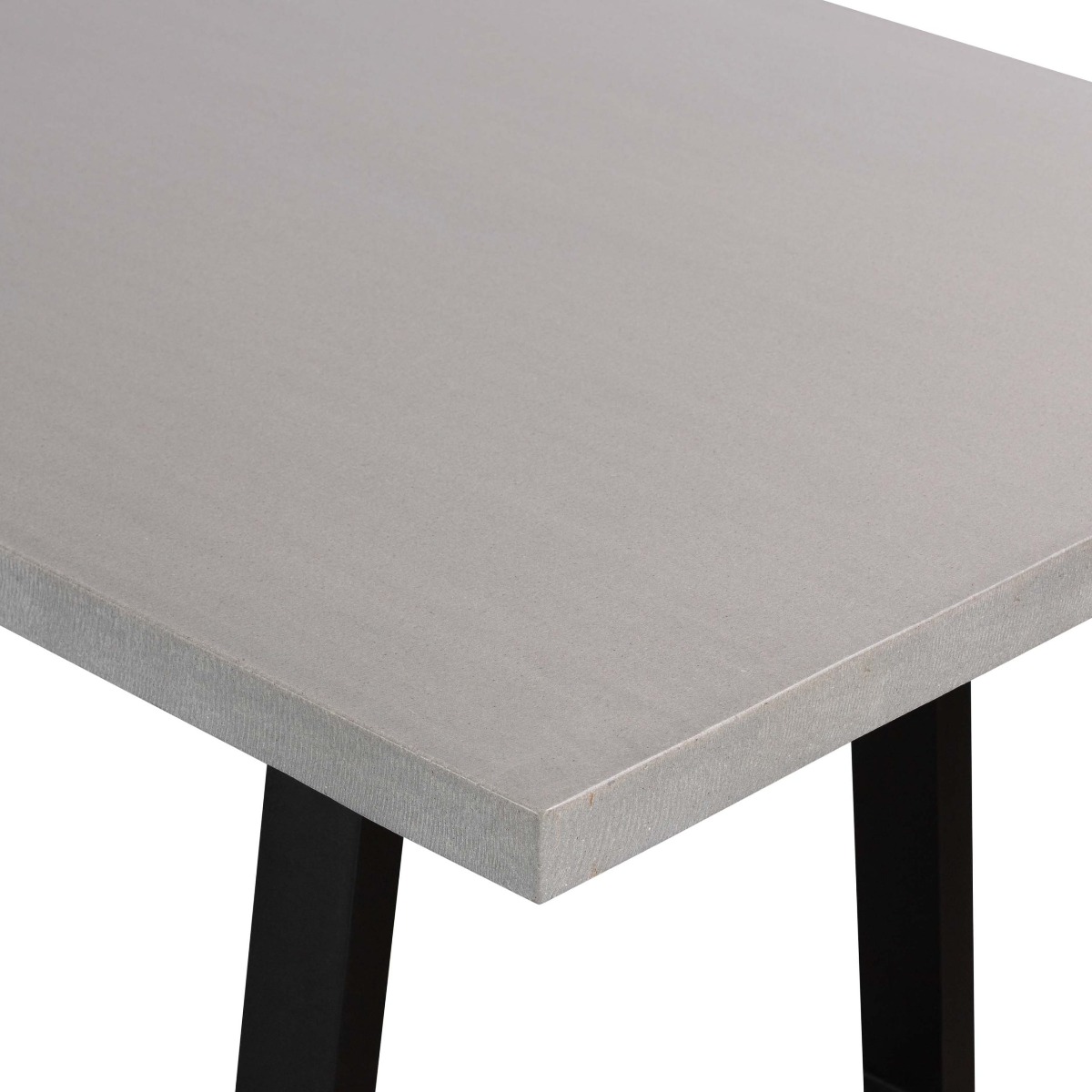 2.4m Sierra Elkstone Rectangular Dining Table – Pebble Grey with Black Powder-Coated Legs - Image 6