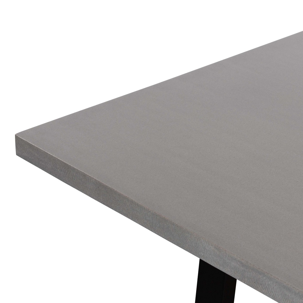 2.4m Sierra Elkstone Rectangular Dining Table – Pebble Grey with Black Powder-Coated Legs - Image 7