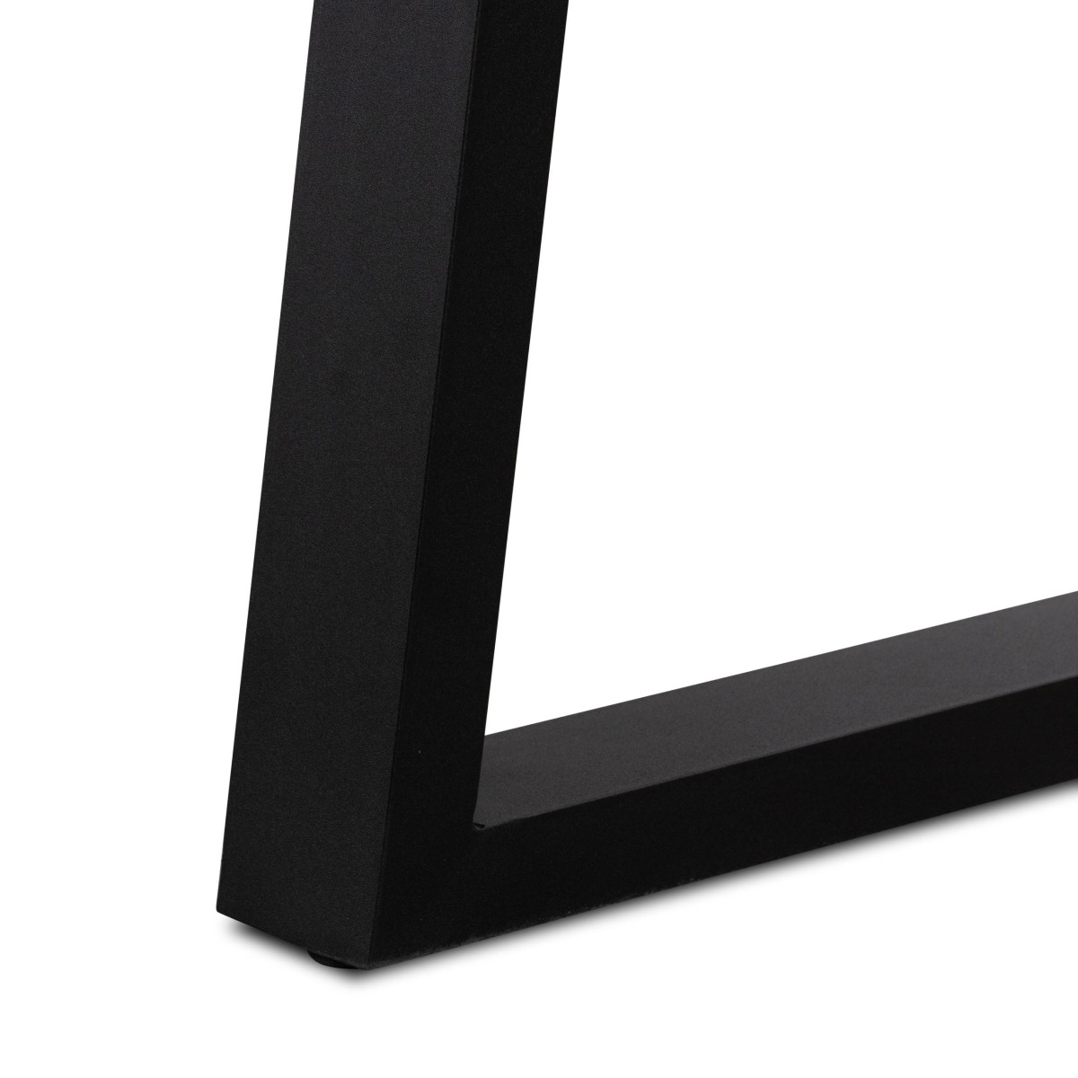 2.4m Sierra Elkstone Rectangular Dining Table – Pebble Grey with Black Powder-Coated Legs - Image 8