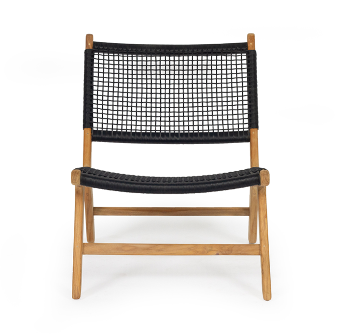 Zen Accent Chair Black, W 66cm x D 82cm x H 72cm