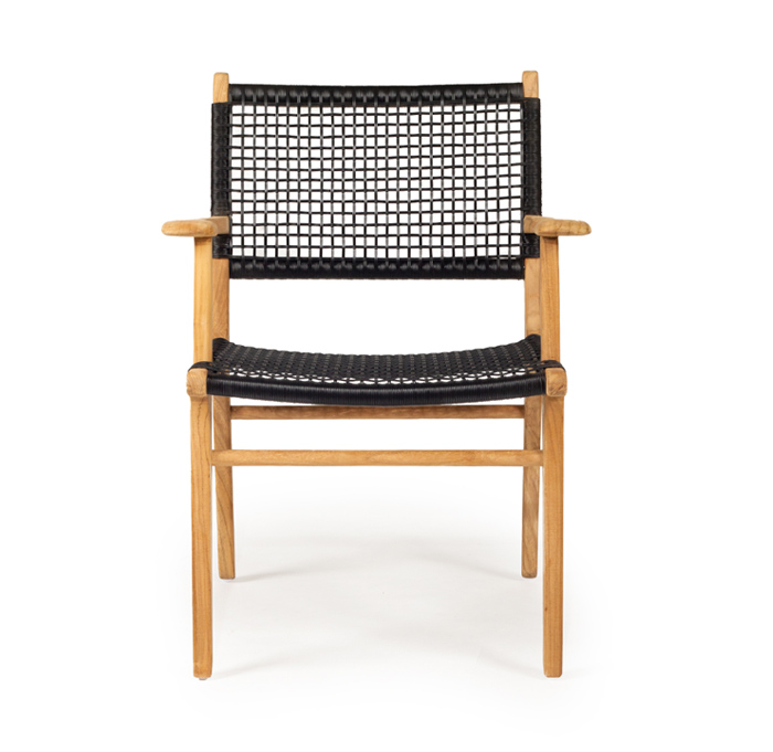 Zen Armchair Black, W 66cm × D 55cm × H 88cm
