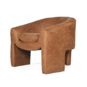 Freja Armchair Cognac Leather, W 78cm x D 79.5cm x H 72cm
