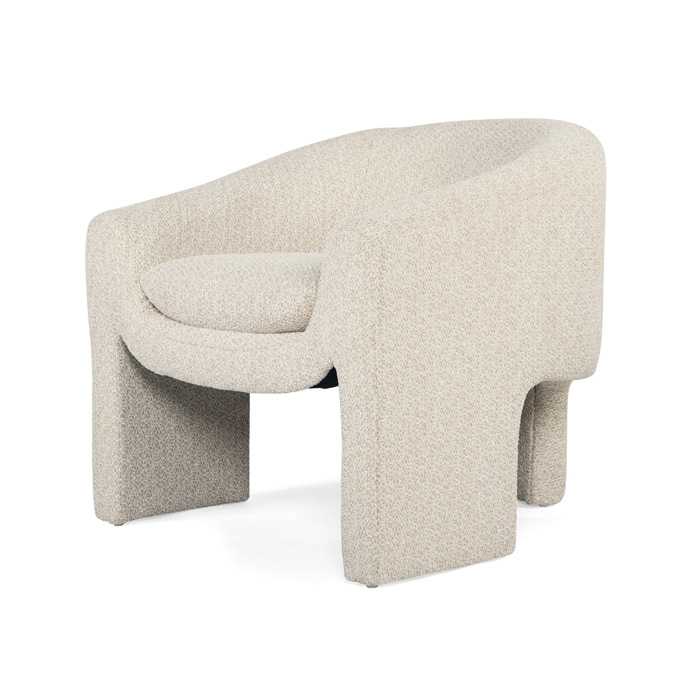 Freja Armchair Ivory, W 78cm x D 79.5cm x H 72cm