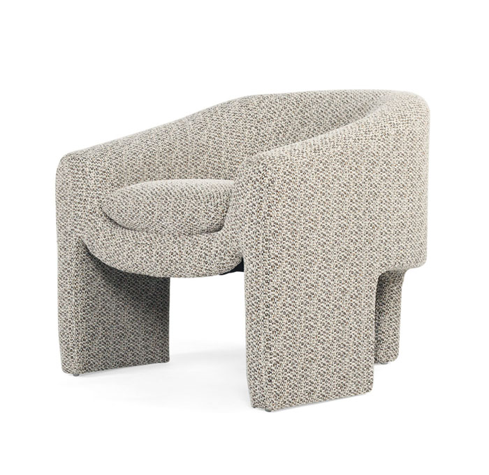 Freja Armchair Mottled Taupe, W 78cm x D 79.5cm x H 72cm