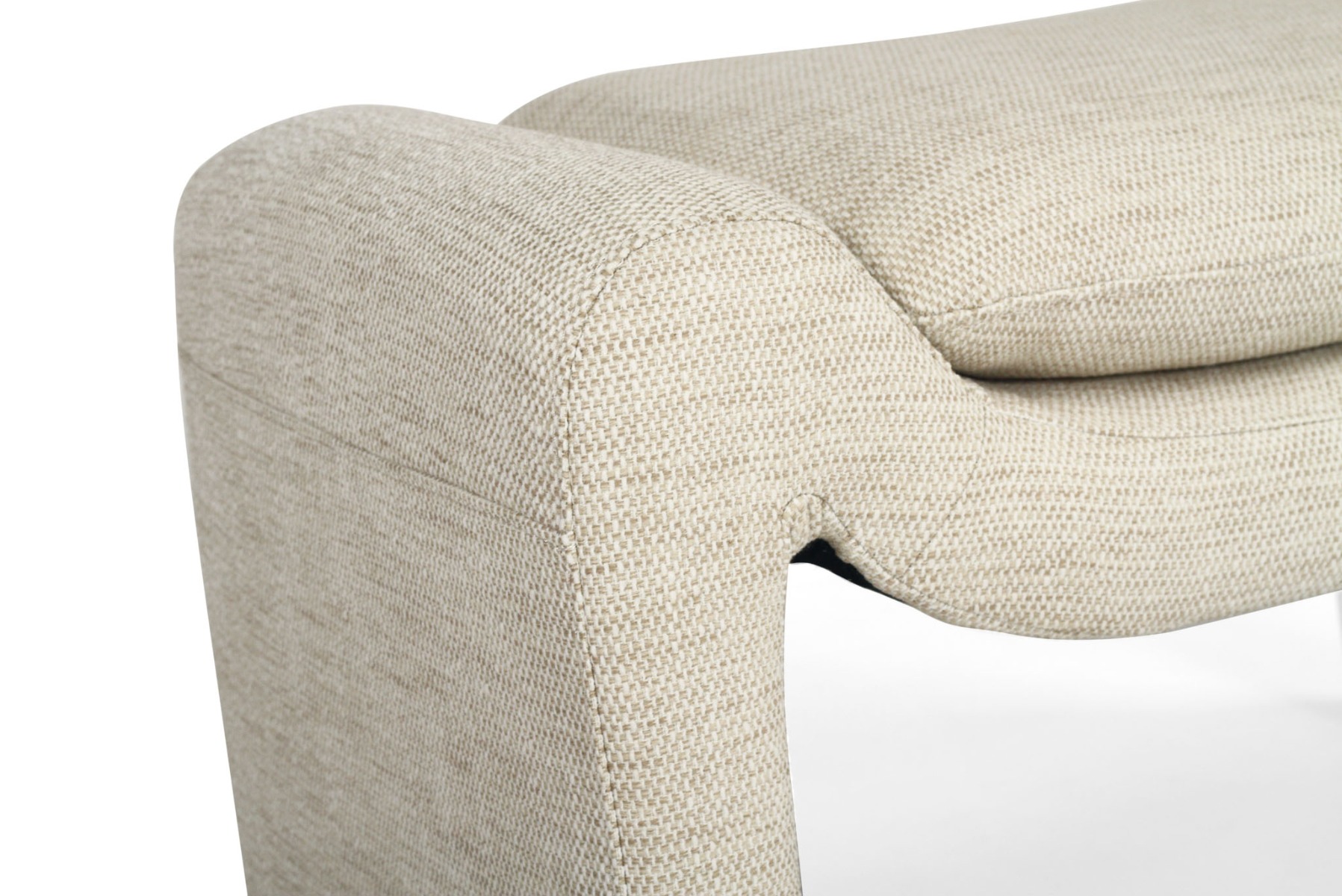 Freja Ottoman Linen, W 78cm x D 45cm x H 50cm - Image 4