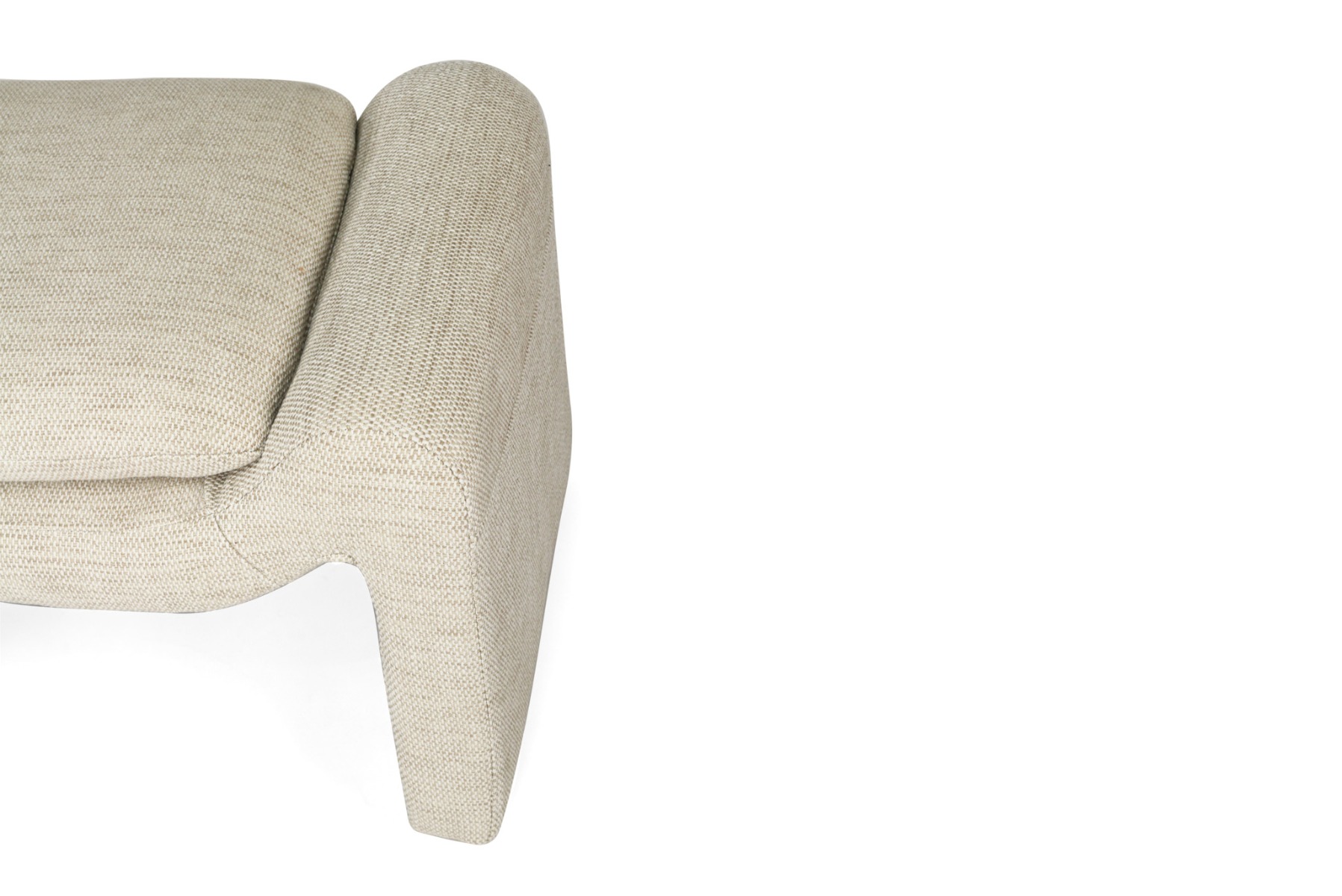 Freja Ottoman Linen, W 78cm x D 45cm x H 50cm - Image 5