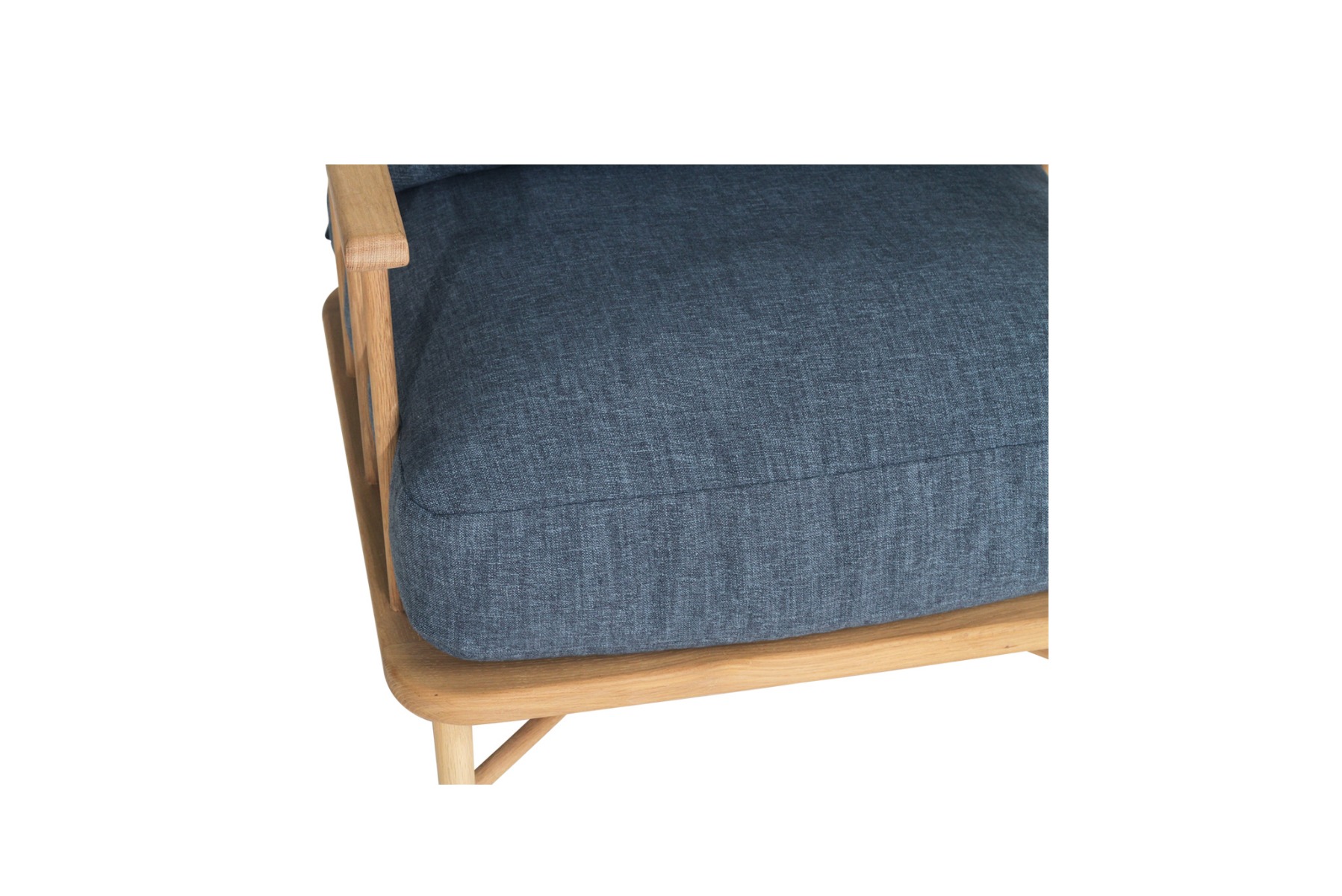 Ocea Armchair Ink Blue Cushions, Width 80cm x Depth 80cm x Height - Image 2