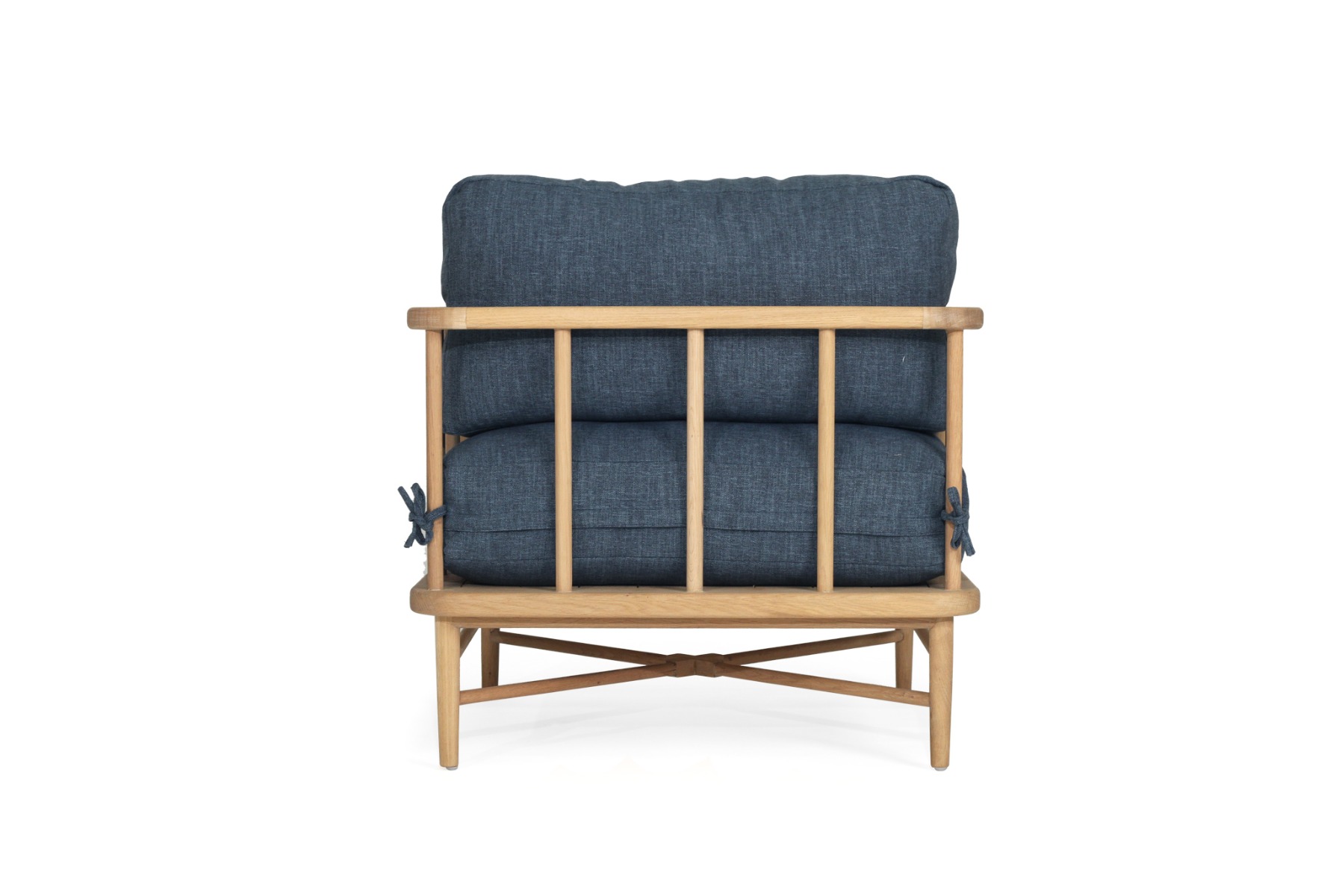 Ocea Armchair Ink Blue Cushions, Width 80cm x Depth 80cm x Height - Image 4