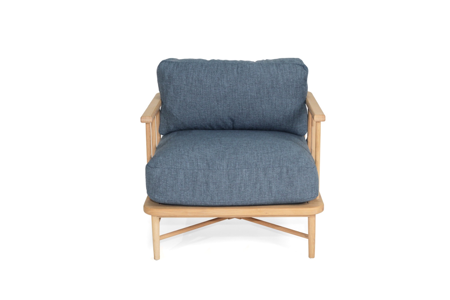 Ocea Armchair Ink Blue Cushions, Width 80cm x Depth 80cm x Height - Image 7