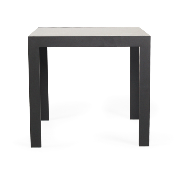 Roberto Outdoor Dining Table Asteroid Black (Charcoal), L 80cm x W 86cm x H 76cm