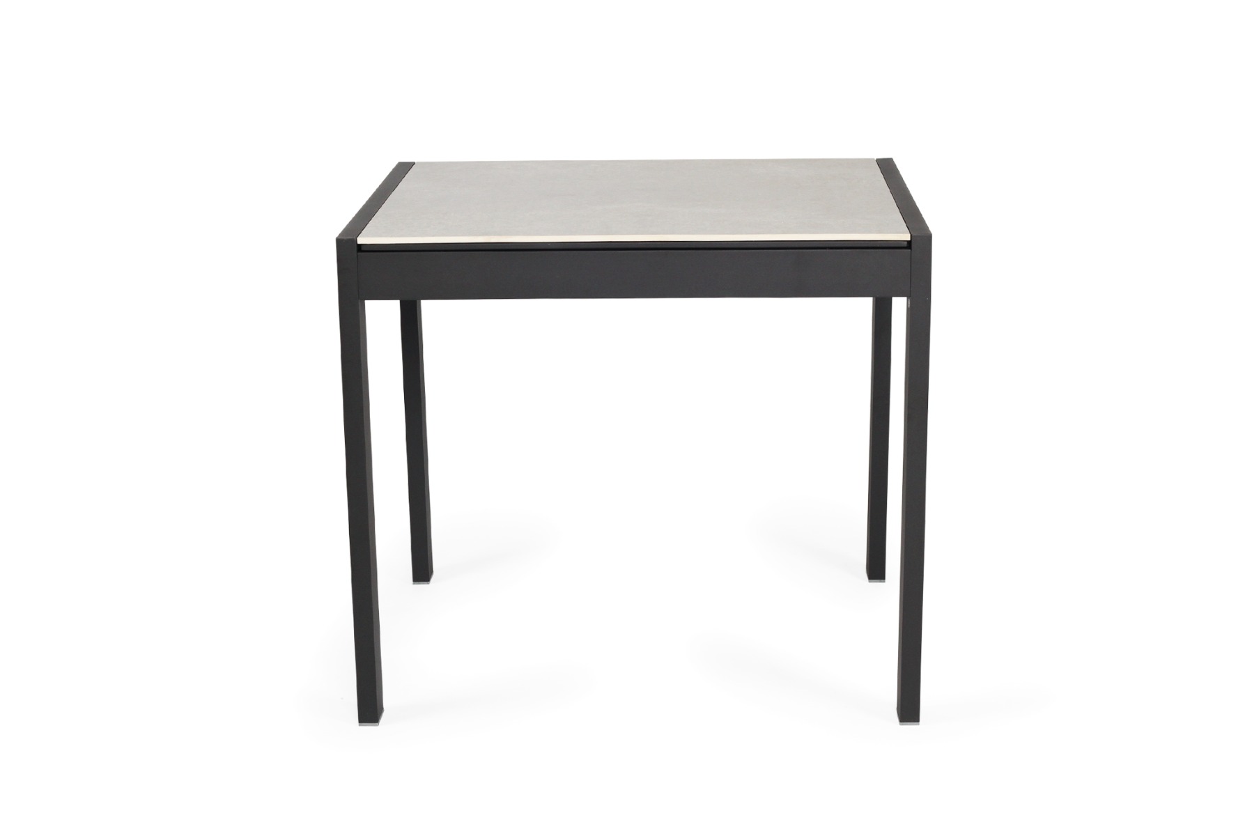 Roberto Outdoor Dining Table Asteroid Black (Charcoal), L 80cm x W 86cm x H 76cm - Image 2