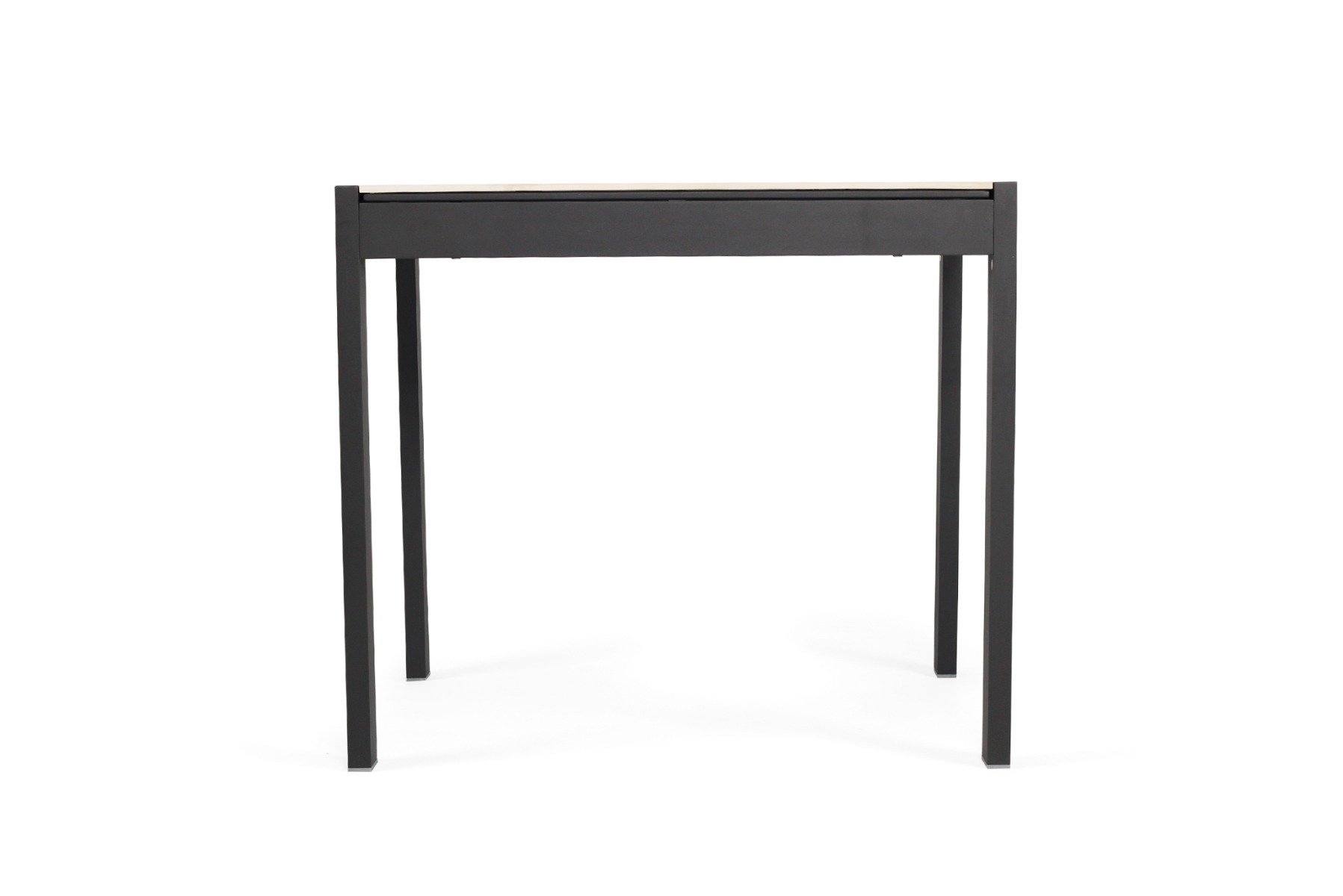 Roberto Outdoor Dining Table Asteroid Black (Charcoal), L 80cm x W 86cm x H 76cm - Image 3