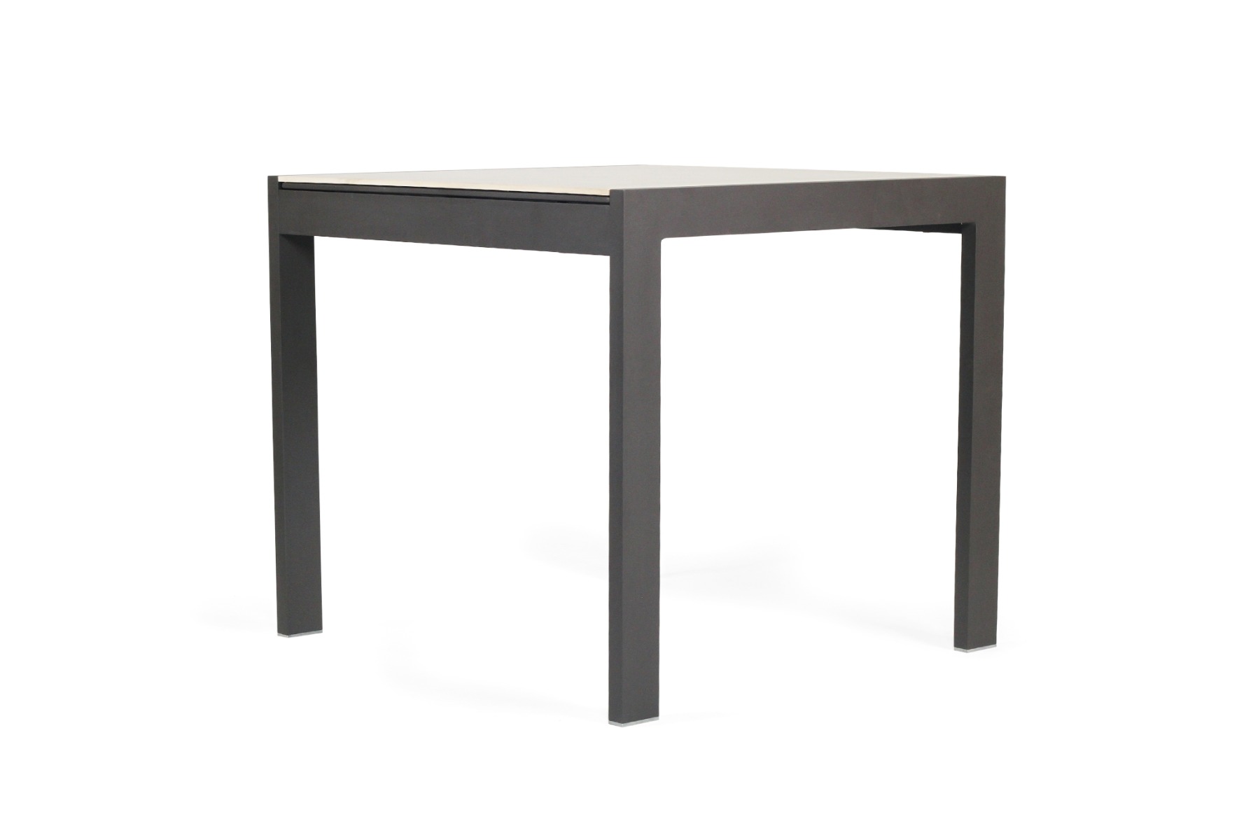Roberto Outdoor Dining Table Asteroid Black (Charcoal), L 80cm x W 86cm x H 76cm - Image 4