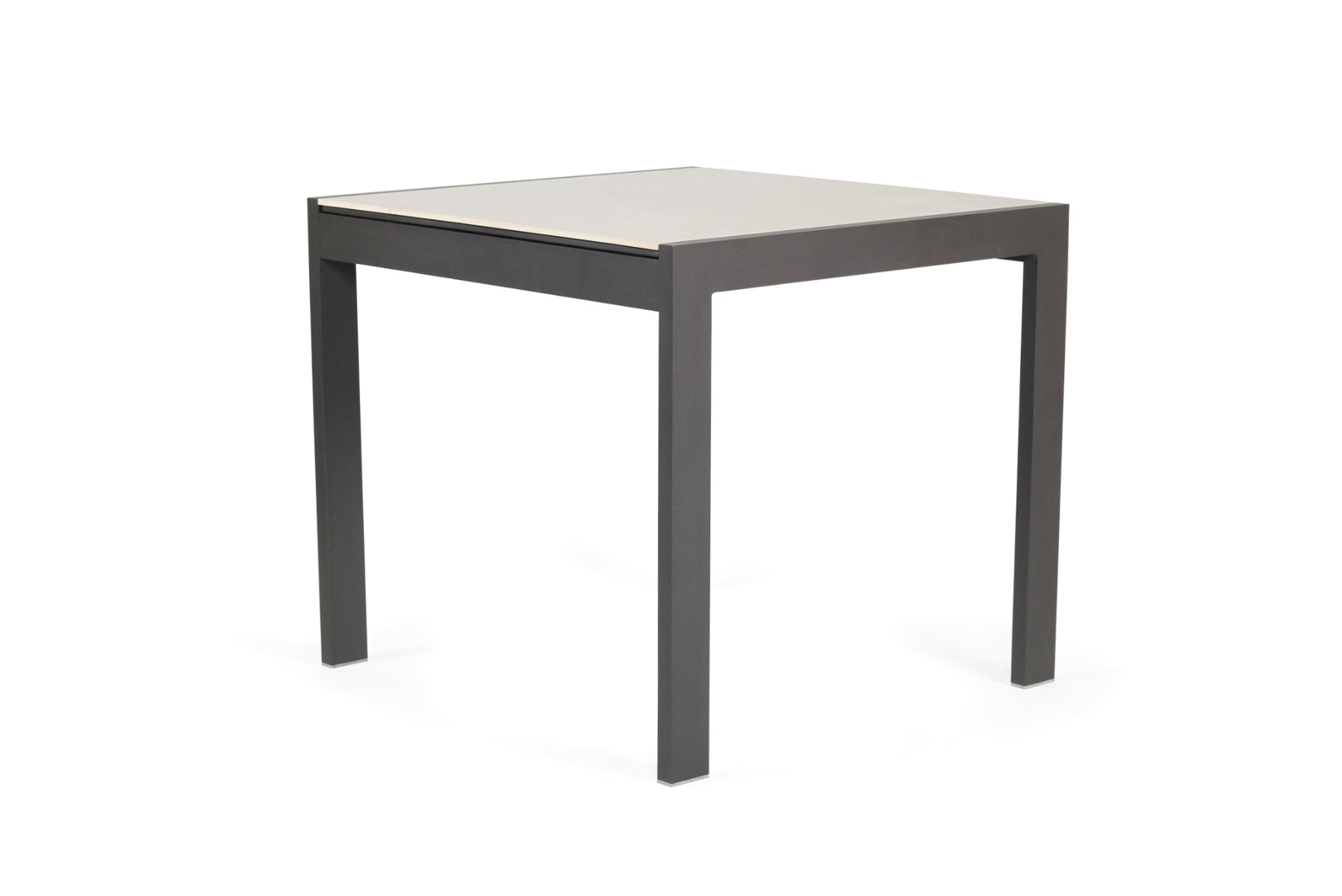 Roberto Outdoor Dining Table Asteroid Black (Charcoal), L 80cm x W 86cm x H 76cm - Image 5