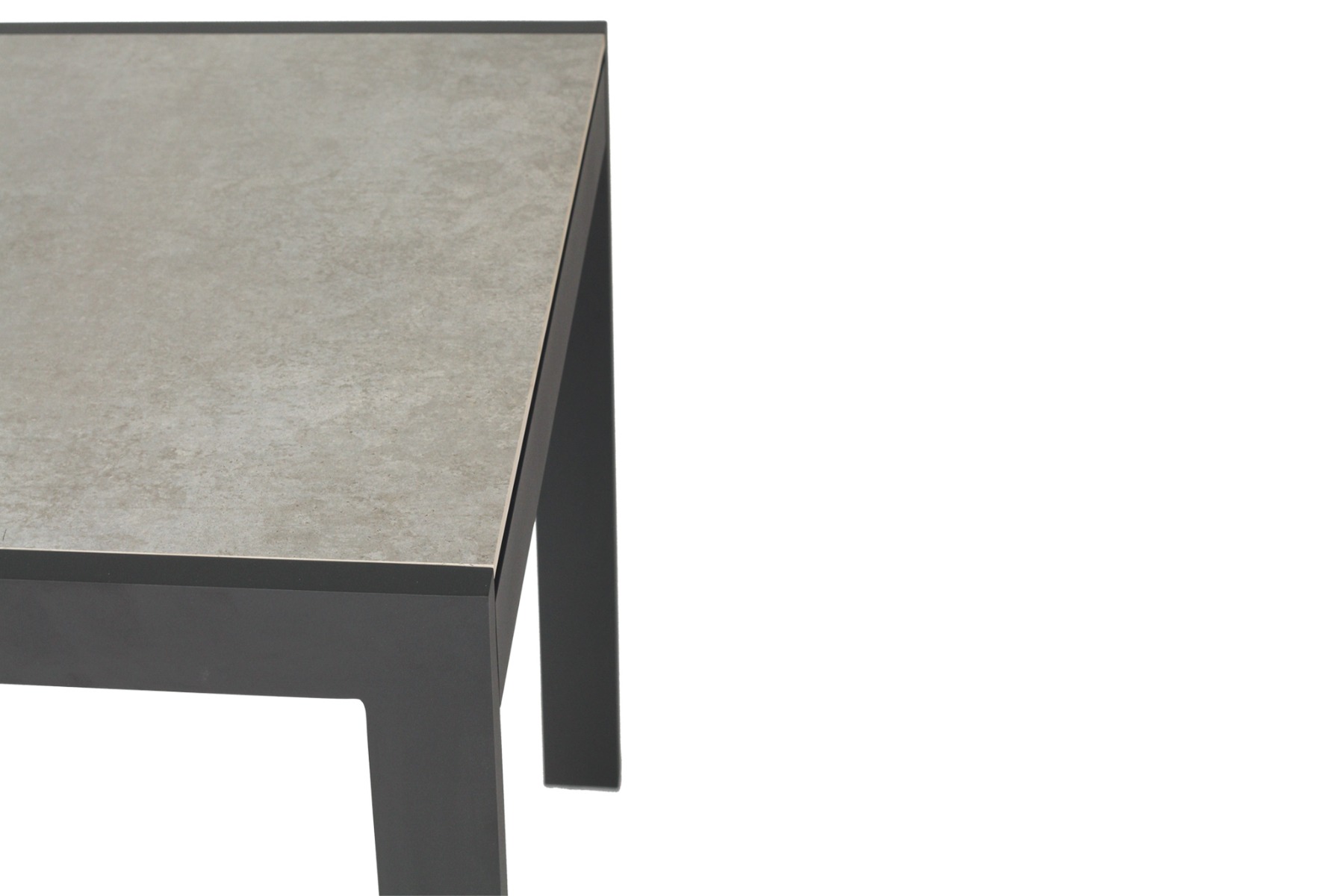 Roberto Outdoor Dining Table Asteroid Black (Charcoal), L 80cm x W 86cm x H 76cm - Image 8
