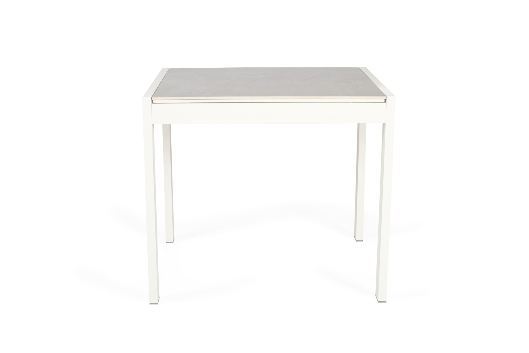 Roberto Outdoor Dining Table Pearl White, L 80cm x W 86cm x H 76cm - Image 3