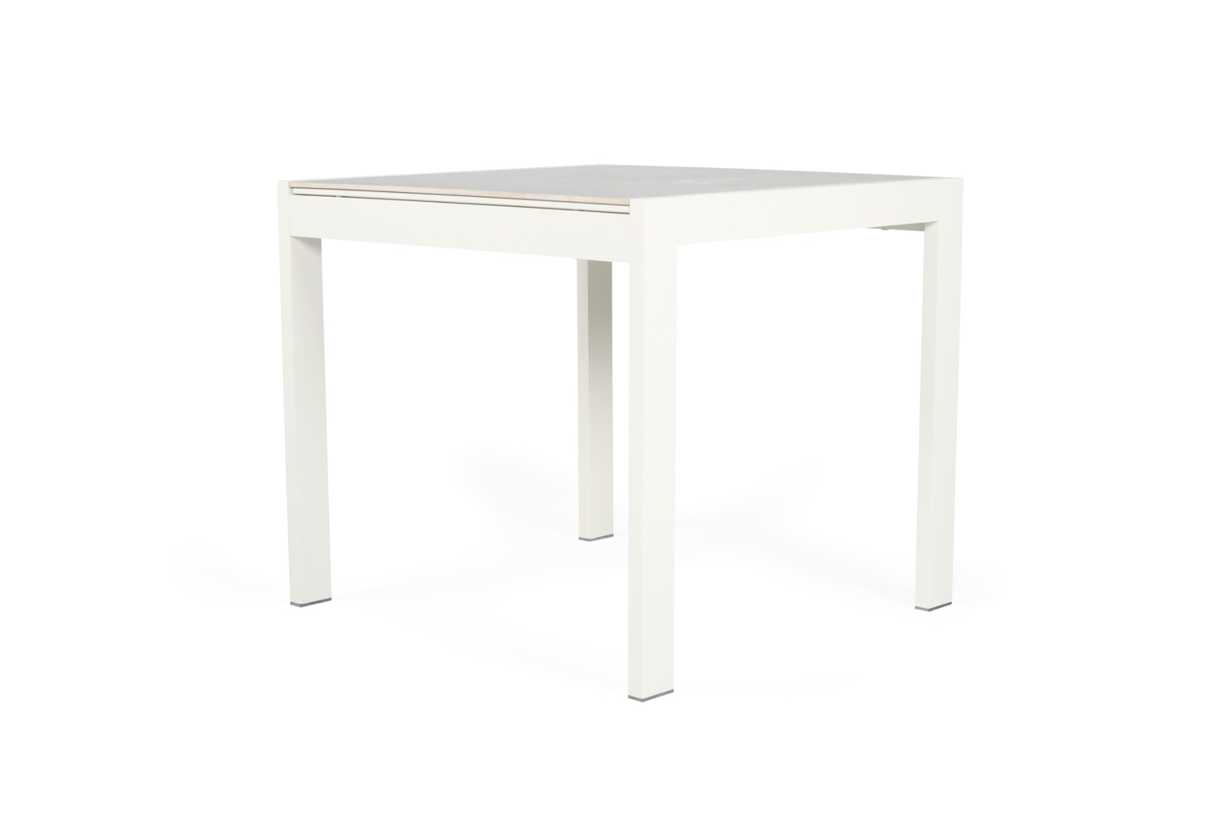 Roberto Outdoor Dining Table Pearl White, L 80cm x W 86cm x H 76cm - Image 4