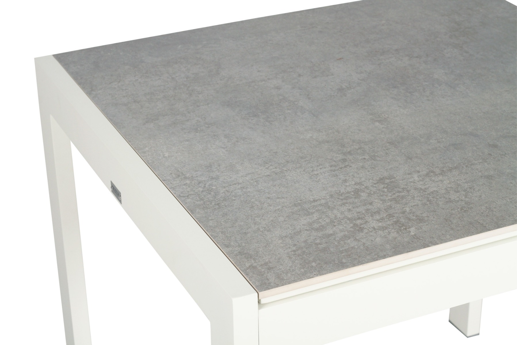 Roberto Outdoor Dining Table Pearl White, L 80cm x W 86cm x H 76cm - Image 6
