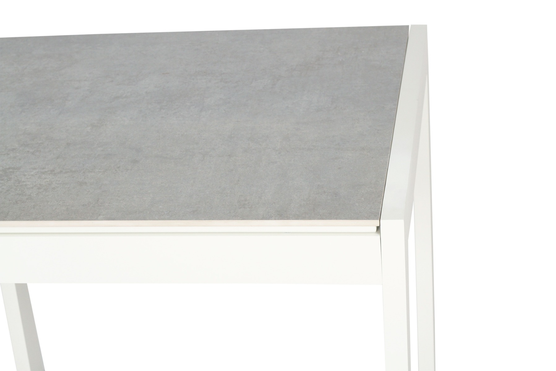 Roberto Outdoor Dining Table Pearl White, L 80cm x W 86cm x H 76cm - Image 7
