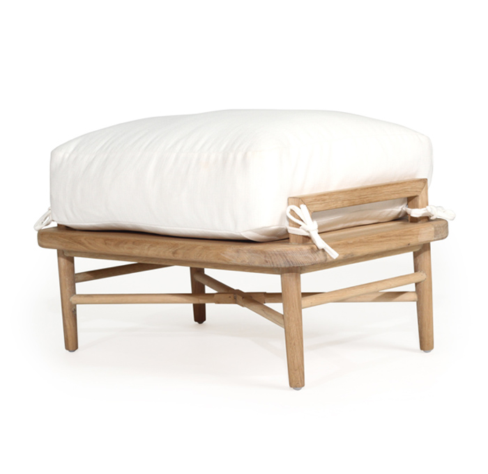 Ocea Ottoman, Width 74cm × Depth 40cm × Height 27cm (to top of handles)