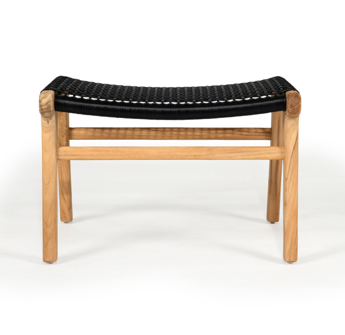 Zen Lazy Chair Ottoman Black, W 38cm x D 55cm x H40cm