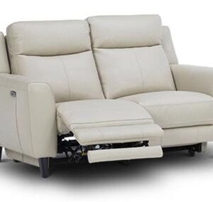 wp-image-tigress-63144.jpg "Newport" Superior Comfort Premium Quality Leather 2 Seater Lounge with 2 Electric Recliners, Beige W159 x D97 x H102 CM (RRP $3499)