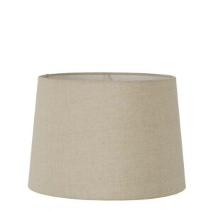 Linen Drum Lamp Shade Large, Dark Natural (RRP $149)