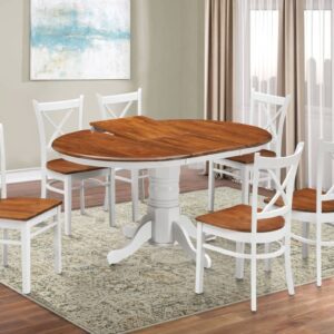 wp-image-tigress-63178.jpg "Hope Island" Hamptons Style 7 Piece Timber Dining Setting Extension Table & 6 White Chairs (RRP $2499)