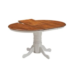 "Hope Island" Hamptons Style Timber Extension Table, W106.6-150 x D106.6 x H75.5 CM (RRP $999)