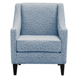 SPRING SALE!! "Amelie" Australian Made Hamptons Style Occasional Armchair, Coral Fabric - Marina Cove Cameo (RRP $1499)