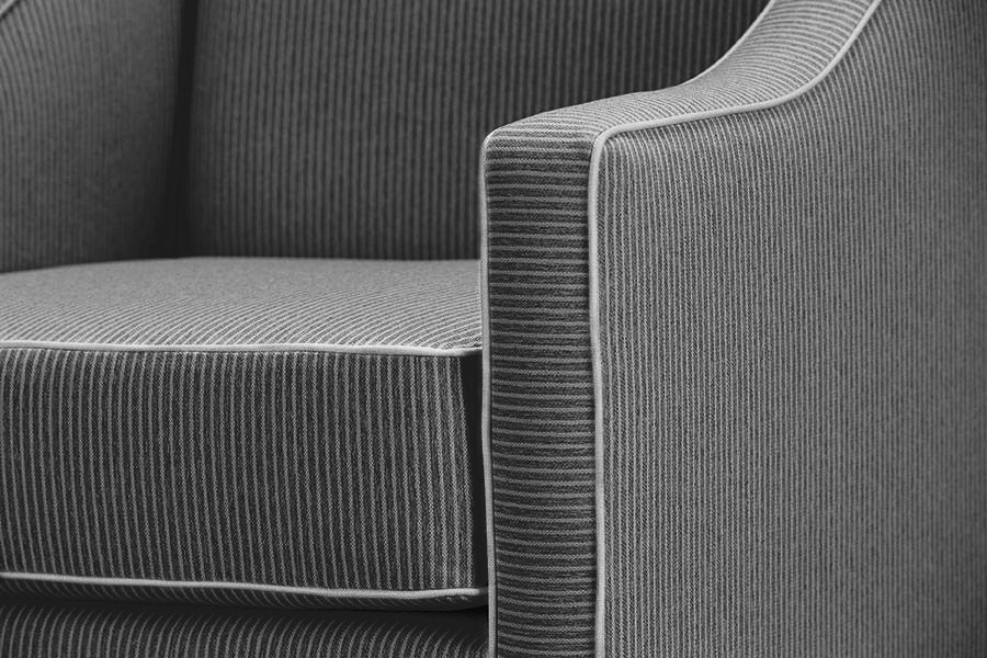 SPRING SALE!! "Amelie" Australian Made Hamptons Style Occasional Armchair, Mello Bay Slate (RRP $1499) - Image 4