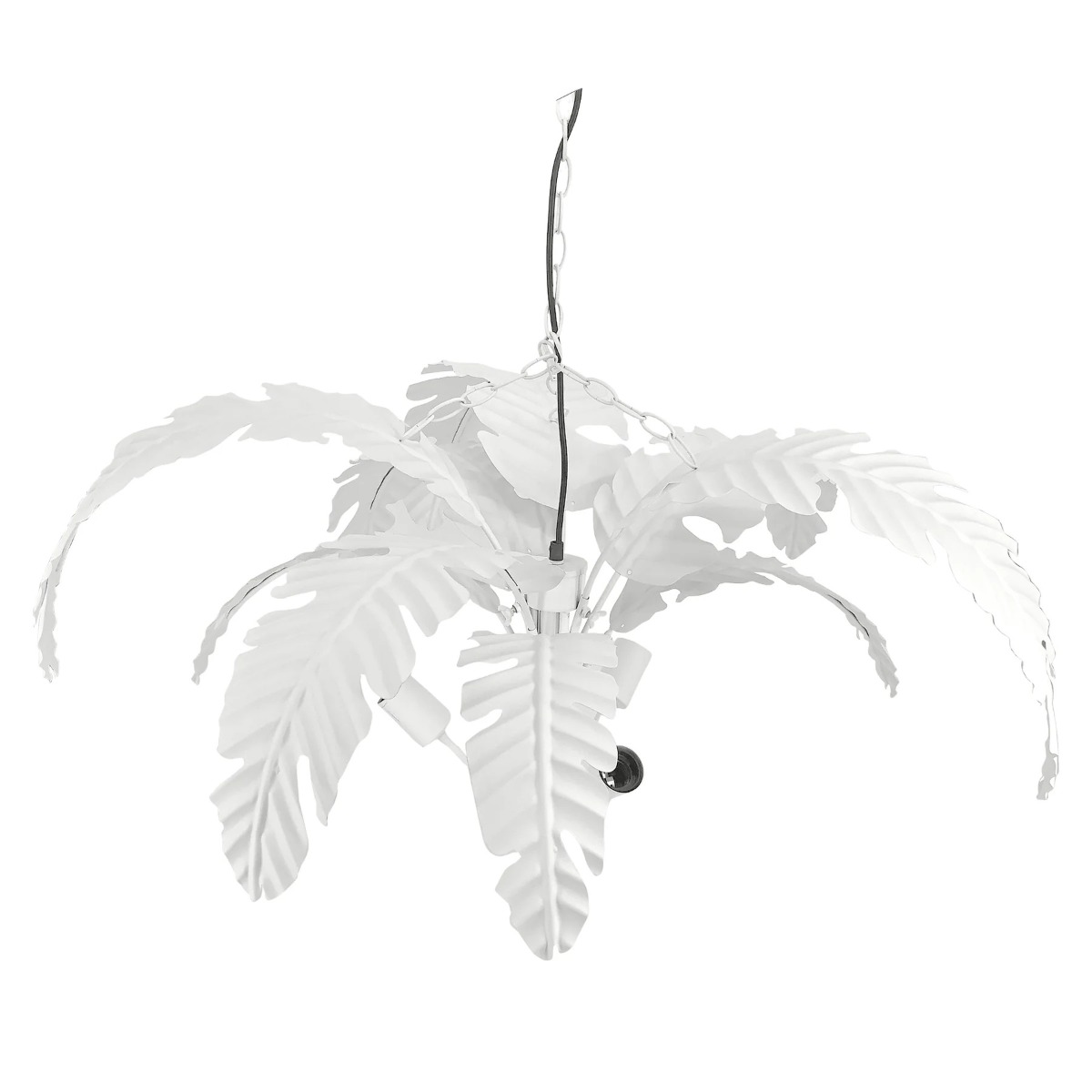 Azalea Iron Pendant Lamp White, W89cm D89cm H35.5cm (RRP $449) - Image 2