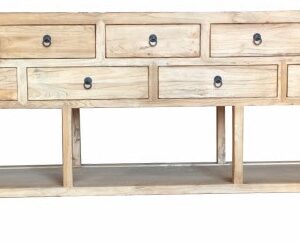 wp-image-tigress-25617.jpg "Kingscliff" Recycled Elm Timber 9 Drawer Hall Table with Shelf, 230cm x 45cm x 90cm (RRP $3799)