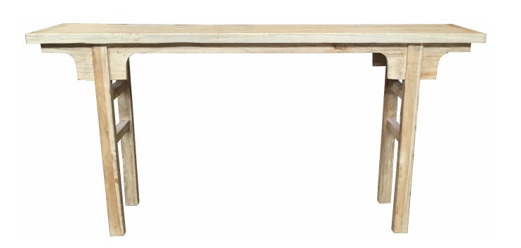 "Kingscliff" Recycled Elm Timber Hall Table, 180cm x 40cm x 88cm