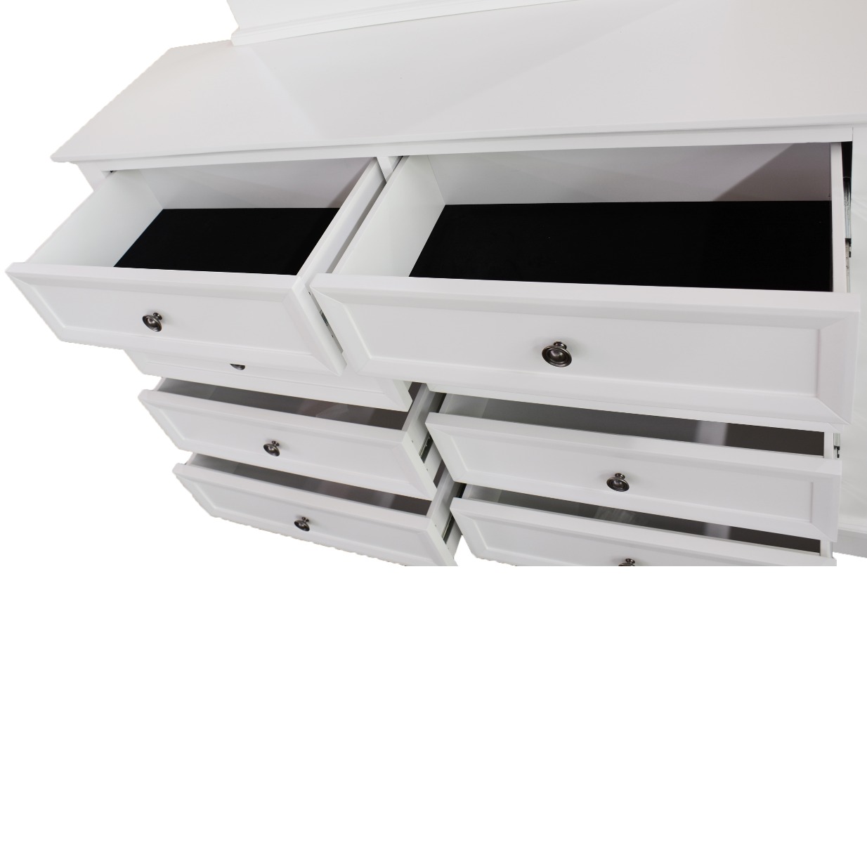 "Sophia" Hampton Style Hardwood Timber Dresser 8 Drawers White, 150cm x 44cm x 100cm (RRP $1499) - Image 2