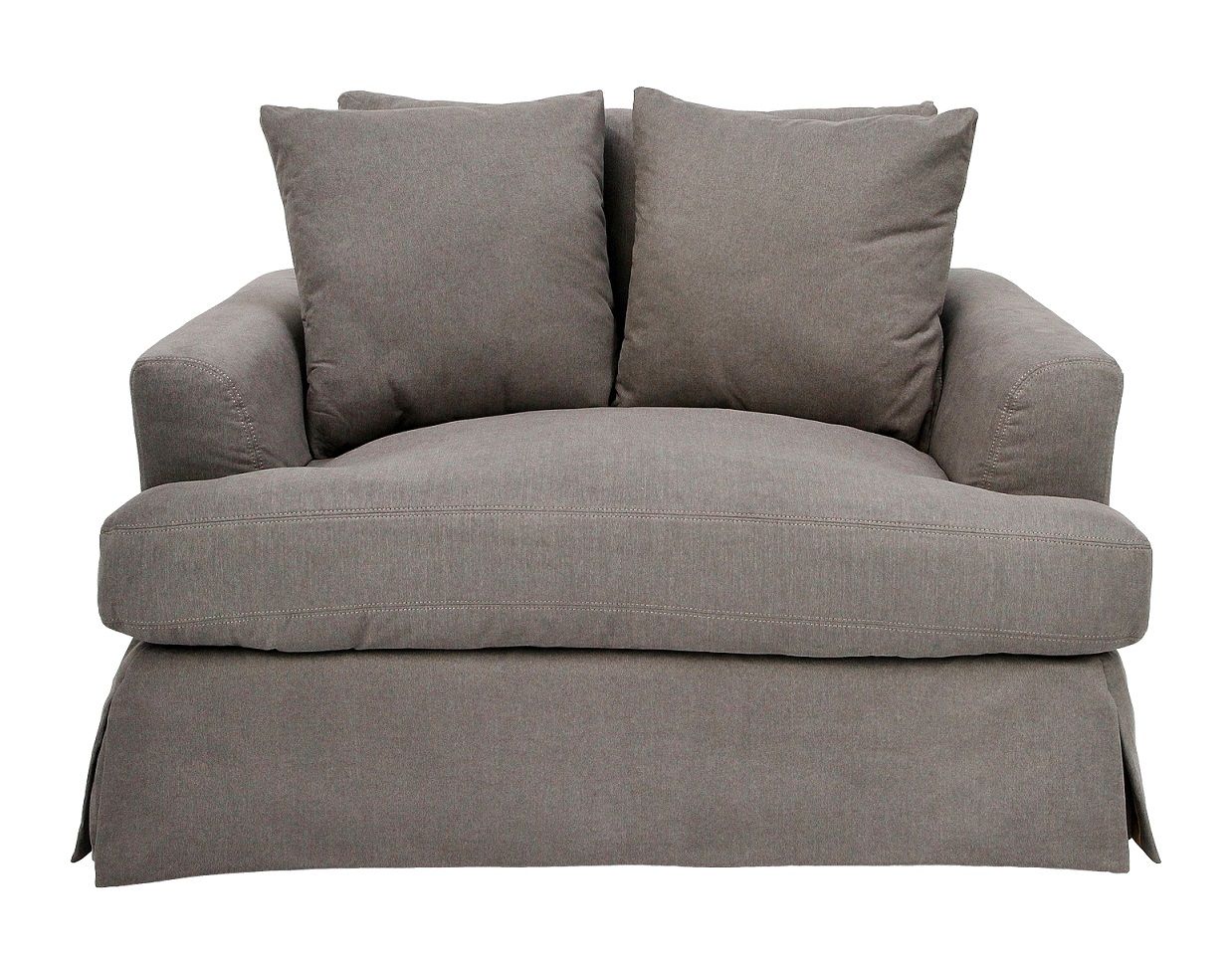 "Somerset" Hamptons Style Fabric 1.5 Seater Occasional Chair Armchair Slate, 134cmL x 115cmD x 91cmH (RRP $2499)