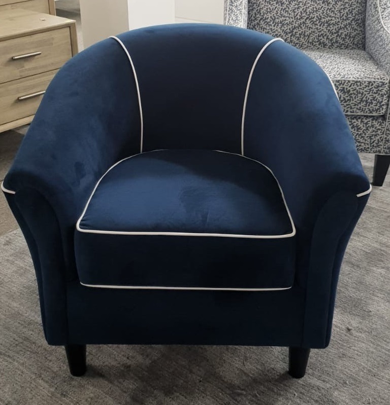 "Haven" Hamptons Style Upholstered Fabric Tub Chair 100% Australian Made. Huge choice of fabrics and colours (RRP $1199)