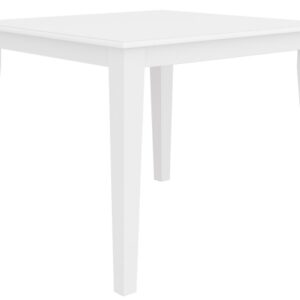 "Montauk" Hamptons Style Timber Dining Table White, 100cmL x 100cmD x 77cmH (RRP $799)