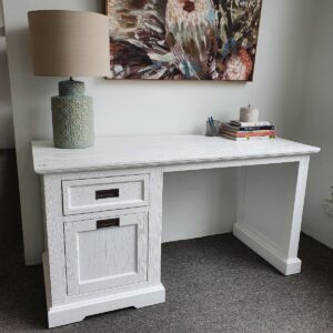 wp-image-tigress-29515.jpg "Cove" Hamptons Style Study Home Office Desk, Brushed White, 150cmW x 60cmD x 78cmH (RRP $1499)