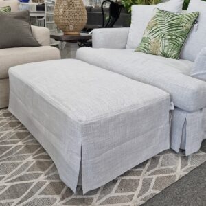 wp-image-tigress-30061.jpg "Somerset" Hamptons Style Fabric Ottoman with Removable Slip Cover, Glacier (RRP $799)
